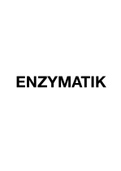 Enzymatik - Biologie Lernzettel Leistungskurs Abitur 2022 (1,1)