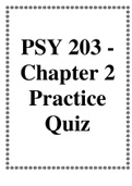 PSY 203 - Chapter 2 Practice Quiz