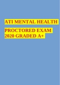 ATI Mental Health ATI Mental Health Proctored Exam 2019 Proctored Exam 2019 GRADED A+
