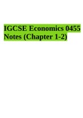 IGCSE Economics 0455 Notes (Chapter 1-2) | The Basis Economic Problem