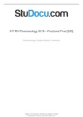 ATI RN Pharmacology 2019 – Proctored Final with complete solutions 