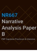 NR667 Narrative Analysis Paper B Ingram FNP program| 2023
