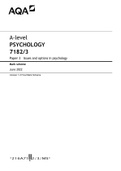 AQA A-level PSYCHOLOGY 7182/3 Paper 3 Issues and options in psychology Mark scheme June 2022 Version 1.0 Final Mark Scheme .