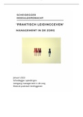 Scheidegger module praktisch leidinggeven - 2023 - Management in de Zorg - Geslaagd cijfer 8