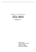 ZOL1603 ASSIGNMENT 1