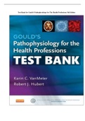 Test Bank for Gould’s Pathophysiology for the Health Professions 5th Edition VanMeter