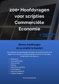 200+ Hoofdvragen voor scriptie Commerciële Economie | Onderzoeksvraag