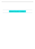HEMATOLOGY EXAM 3| GRADED A+