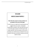 Economics- ECS1500 Mock Exam(guaranteed Pass)