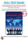 Test Bank For International Management: Managing Across Borders and Cultures, Text and Cases 9th Edition by Helen Deresky 9780134376042 Chapter 1-11 Complete Guide.