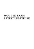 WGU C182 EXAM LATEST UPDATE 2023 | Introduction To IT