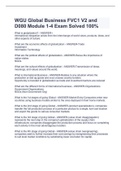 WGU D080 Global Business Exams Package Deal Solutions 