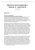 Samenvatting Medische kennis jaar 1 - periode 4: psychiatrie (HVVP17MKE4)