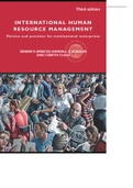 Human Resource Management Third Edition Policies and practices for multinational enterprises Dennis R. Briscoe 