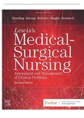 LEWIS'S MEDICAL-SURGICAL NURSING: ASSESSMENT  AND MANAGEMENT OF CLINICAL PROBLEMS 11TH  EDITION TEST BANK