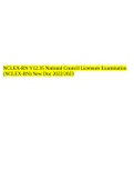 NCLEX-RN V12.35 National Council Licensure Examination (NCLEX-RN) New Doc 2022/2023.