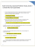 South University, Savannah Predictor Study_Guide 2 + OTHER PRE-TEST QUESTIONS