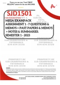 SJD1501 ASSIGNMENT 1 - 7 MEMO - SEMESTER 1 - 2023 - UNISA 