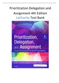 Prioritization Delegation and Assignment - 4th Edition (QUESTIONS & ANSWERS) Test Bank 2023