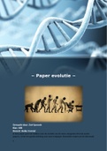 Biologie paper Evolutie 