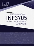 INF3705 OCT/NOV 2022 EXAM QUESTIONS AND ANSWERS