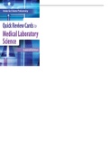 Quick Review Cards for Medical Laboratory Science 2nd Edition by Valerie Dietz  Polansky