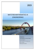 MAT3700 ASSIGNMENT 01 SOLUTIONS, SEMESTER 1, 2023
