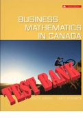 Business Mathematics In Canada 10th Edition by F. Ernest Jerome and Tracy Worswick ISBN 9781260328530. All Chapters 1-17. (Complete Download). TEST BANK