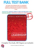 Test Bank For Introduction to Leadership: Concepts and Practice 5th Edition By Peter G. Northouse 9781544351599 Chapter 1-14 Complete Guide .
