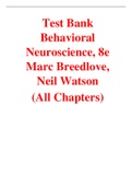Behavioral Neuroscience 8th Edition By Marc Breedlove, Neil Watson (Test Bank)