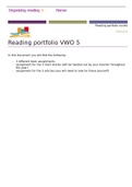 Complete Reading Portfolio VWO 5