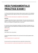 HESI FUNDAMENTALS PRACTICE EXAM 1. QUESTIONS AND ANSWERS. 