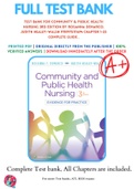Test Bank For Community & Public Health Nursing 3rd Edition By Rosanna DeMarco; Judith Healey-Walsh 9781975111694 Chapter 1-25 Complete Guide .