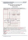 NR 340 Critical Care Nursing-Cronell/Cardiac Packet NR 340.Answered Spring 2023 Assignments.