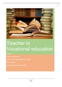 vocational education portfolio