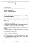 EA Bestanden Allgemeine Psychologie 1 , Induktives und Deduktives Denken