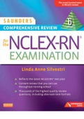 SAUNDERS COMPREHENSIVE REVIEW FOR THE NCLEX RN EXAM 6 COMPLETE AND LATEST GUIDE (REMAIN FOCUS ON THE STUDY PLAN).