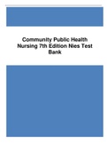 Community Public Health  2023 Nursing 7th Edition Nies Test  Bank Latest Update