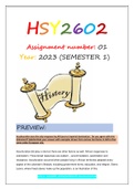 HSY2602 ASSIGNMENT 1 S1 2023