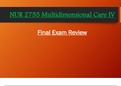 Exam 1 Review, Exam 2 Review & Final / Exam 3 Review: NUR2755 / NUR 2755 (Latest 2024 / 2025 Updates STUDY BUNDLE WITH COMPLETE SOLUTIONS) Multidimensional Care IV / MDC 4 | Review Guide Questions and Verified Answers | 100% Correct | Graded A - Rasmussen