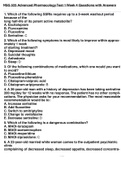 NSG 533 Advanced Pharmacology Test 1 Week 4 Questions with Answers
