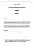 Essay HRM2602 - Human Resource Maintenance And Retention 