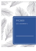 PYC2603 - Assignment 02 - 2023 