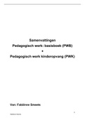 Samenvatting PWK + PWB (pedagogisch medewerker kinderopvang) beide boeken  helemaal uitgewerkt!