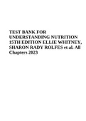 TEST BANK FOR UNDERSTANDING NUTRITION 15TH EDITION ELLIE WHITNEY, SHARON RADY ROLFES et al. All Chapters 2023