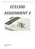Ecs1500 Assignment 3 Semester 1 2023