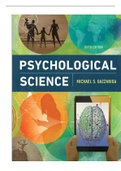 TEST BANK PSYCHOLOGICAL SCIENCE 6TH EDITION BY MICHAEL S. GAZZANIGA ALL CHAPTERS COMPLETE,A + RATED AND 100% VERIFIED.
