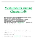 Mental health nursing Chapter 1-10