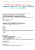 PN VATI Green Light Comprehensive Predictor  Exam 2023-2024 Real Questions and answers GRADED A