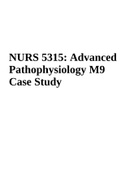 NURS 5315: Advanced Pathophysiology M9 Case Study